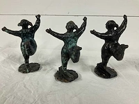 Bronzen beeld (3x) - afbeelding 2 van  5