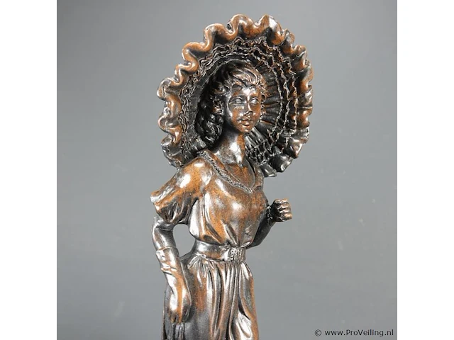 Bronzen beeld dame - afbeelding 3 van  5