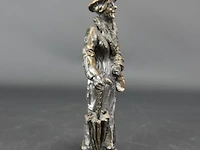 Bronzen dame met paraplu - afbeelding 2 van  5