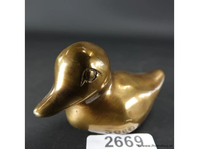 Bronzen eend - afbeelding 1 van  5