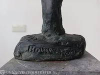 Bronzen kunstobject/beeld juggling jewel, op sokkel - afbeelding 7 van  12