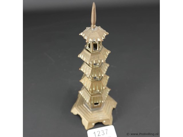 Bronzen pagode - afbeelding 3 van  5