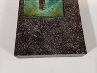 Bronzen sculptuur, dick van wijk, vlag - afbeelding 6 van  7