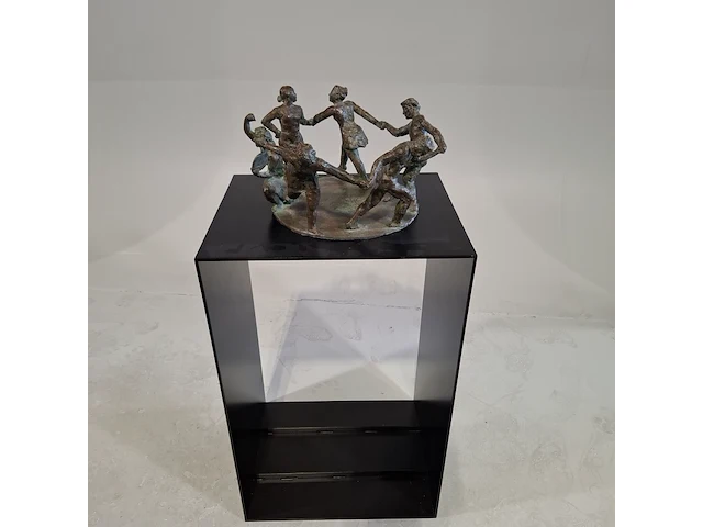 Bronzen sculptuur op metalen sokkel - afbeelding 1 van  6