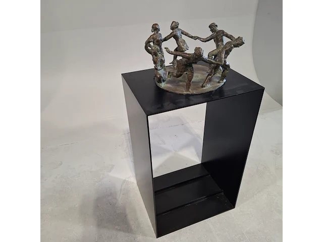 Bronzen sculptuur op metalen sokkel - afbeelding 2 van  6