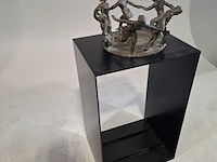 Bronzen sculptuur op metalen sokkel - afbeelding 2 van  6