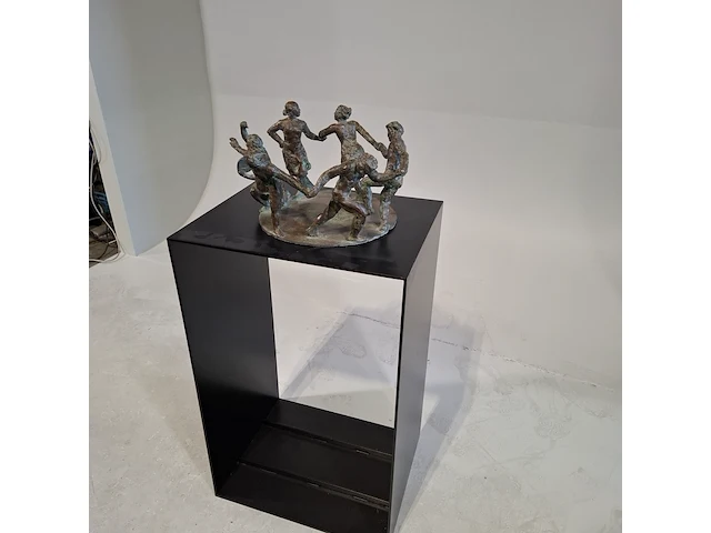 Bronzen sculptuur op metalen sokkel - afbeelding 3 van  6