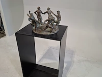 Bronzen sculptuur op metalen sokkel - afbeelding 3 van  6
