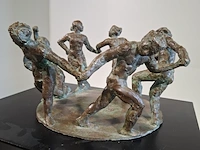 Bronzen sculptuur op metalen sokkel - afbeelding 5 van  6