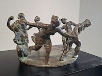Bronzen sculptuur op metalen sokkel - afbeelding 6 van  6