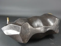 Bronzen stier met vergoude hoorns - afbeelding 5 van  5