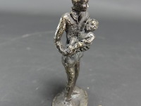 Bronzen vader met kind - afbeelding 2 van  5