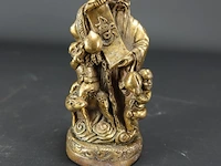 Bronzen vergulde chinese wijsgeer - afbeelding 1 van  5