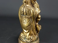 Bronzen vergulde chinese wijsgeer - afbeelding 4 van  5