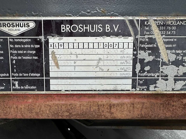Broshuis uitschuiftrailer - 2abd-38 - oplegger - afbeelding 11 van  23