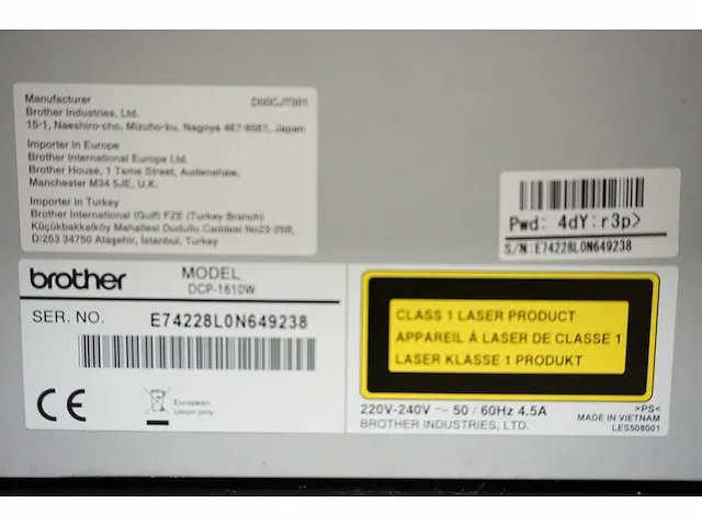 Brother - dcp 1610w - laserprinter - afbeelding 4 van  4