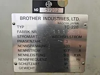 Brother - tc 228 - cnc freesmachine - 1994 - afbeelding 2 van  13
