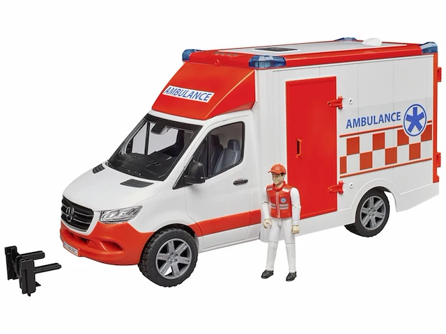Bruder mercedes benz sprinter ambulance gentegreerde light &sound module ziektedrager bestuurder - afbeelding 2 van  4