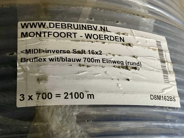 Bruflex 5 inverse vloerverwarmingsslang (700m) - afbeelding 2 van  6