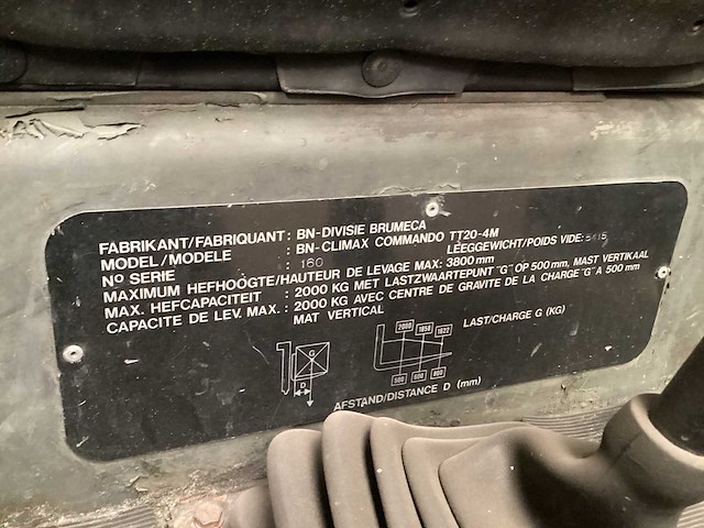 Brumeca tt20-4m vorkheftruck - afbeelding 11 van  11