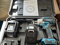 Brushless impact wrench, sanderz, 2x 18v 4ah, geel dwlt lijn, 2025 - afbeelding 1 van  1