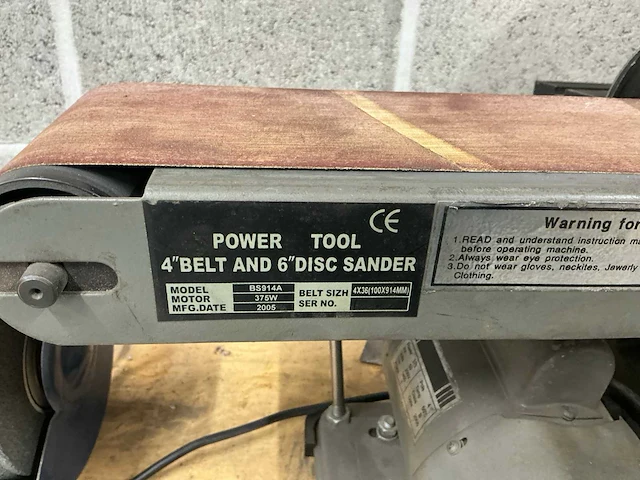 Bs914a - belt grinder - afbeelding 3 van  5