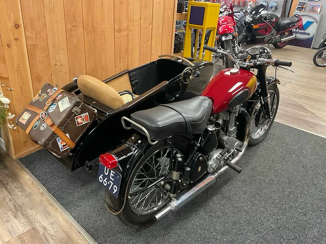 Bsa zijspan b33 motorfiets - scherpenzeel - afbeelding 12 van  18