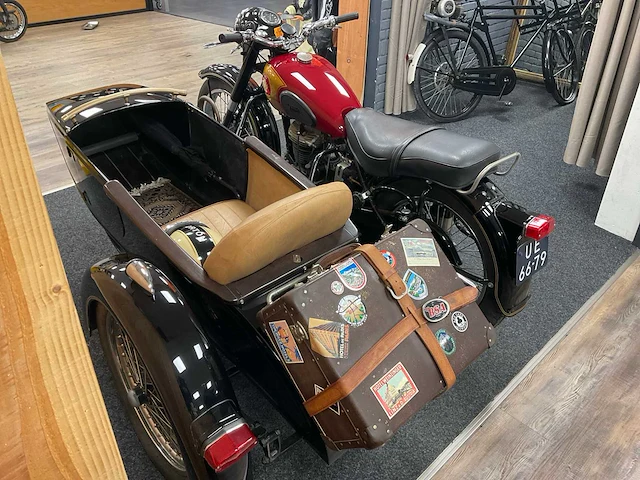 Bsa zijspan b33 motorfiets - scherpenzeel - afbeelding 16 van  18