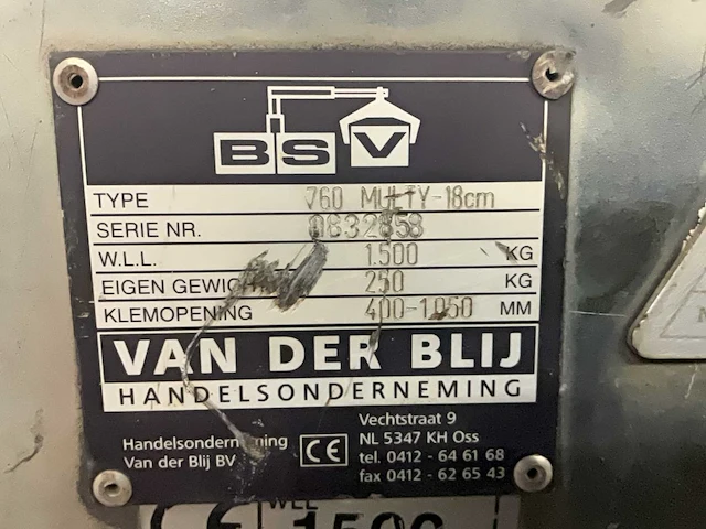 Bsv 406/180 stenenklem - afbeelding 6 van  6