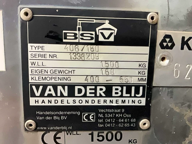 Bsv 406/180 stenenklem - afbeelding 6 van  6