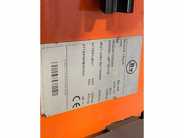 Bt - 2015 - rre140e - reach truck - afbeelding 7 van  7