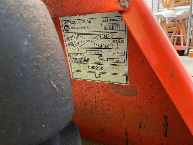 Bt hand hydraulische palletwagen - afbeelding 6 van  6