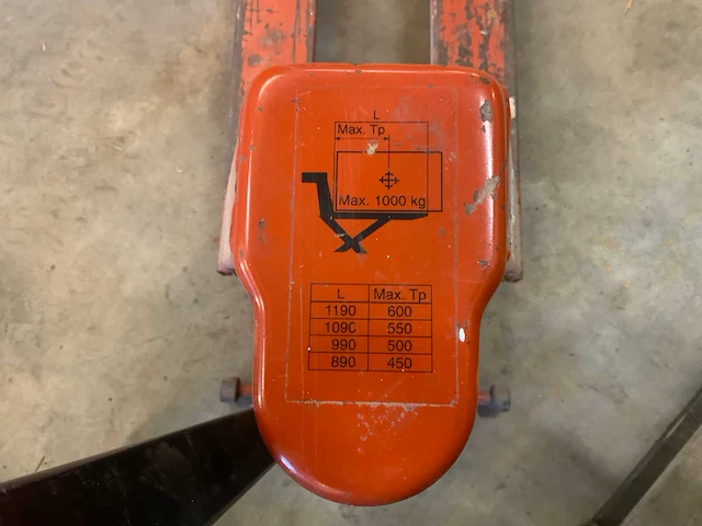 Bt hl 10/3 hand hydraulische palletwagen - afbeelding 5 van  6