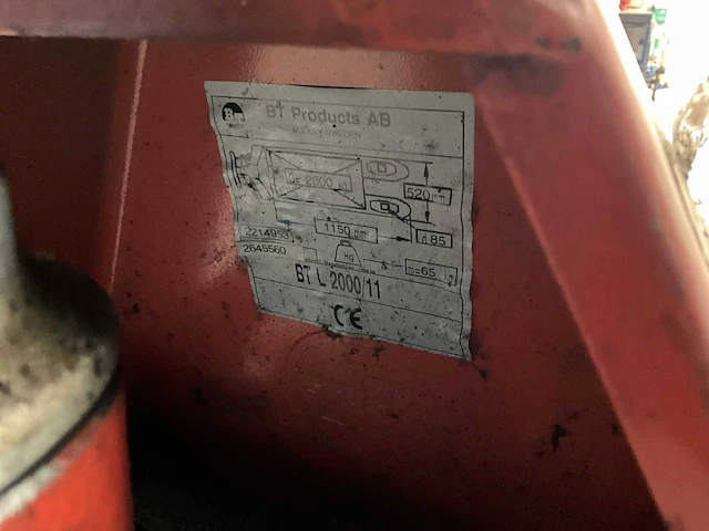 Bt lifter hand hydraulische palletwagen - afbeelding 9 van  9