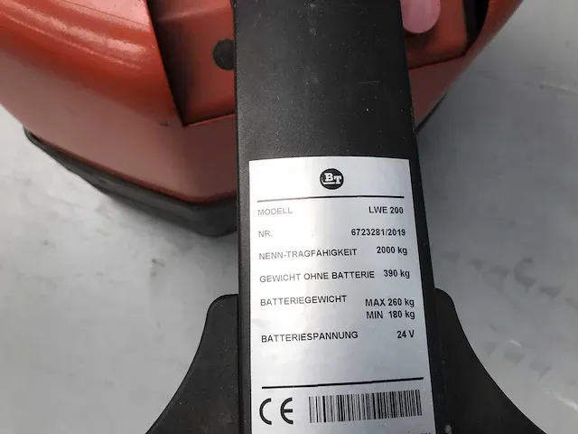 Bt lwe 200 elektrische palletwagen - afbeelding 6 van  8