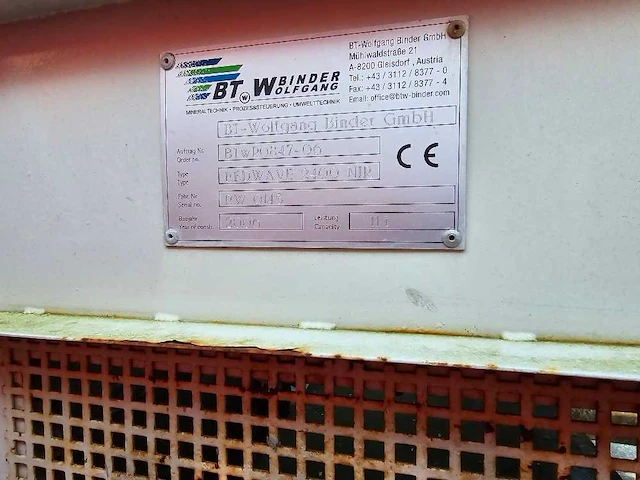 Bt wolfgang binder - redwave 2400 nip - recyclinginstallatie - 2006 - afbeelding 4 van  15
