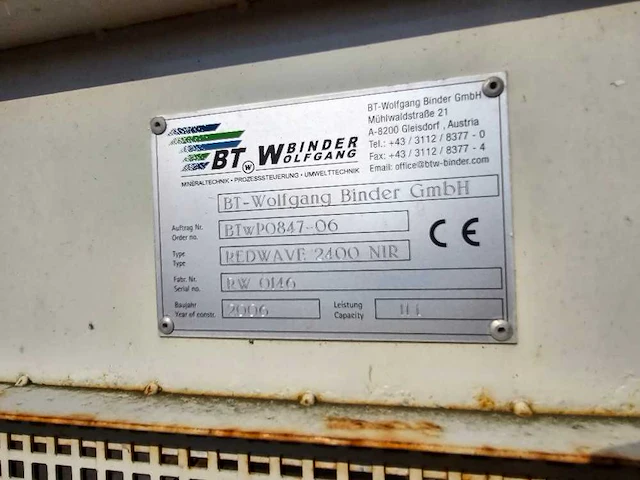 Bt wolfgang binder - redwave 2400 nip - recyclinginstallatie - 2006 - afbeelding 12 van  12
