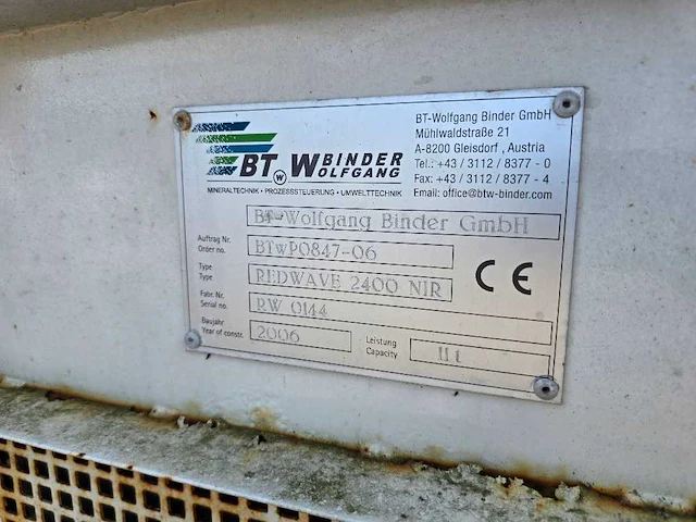 Bt wolfgang binder gmbh - redwave 2400 nip - recyclinginstallatie - 2006 - afbeelding 13 van  14