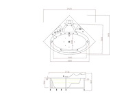 Bubbelbad - vonato - fervano - hoek - afbeelding 6 van  12