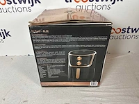 Buccan – 5 liter – hetelucht friteuse - rose gold/zwart - afbeelding 3 van  3