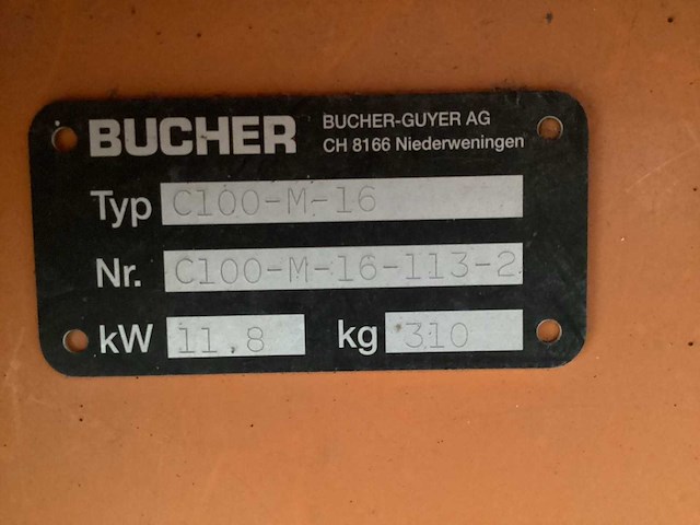Bucher c 100-m-16 klepelmaaier - afbeelding 9 van  9
