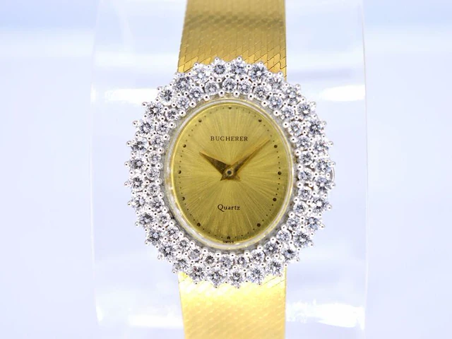 Bucherer exclusief dameshorloge met diamanten - afbeelding 1 van  11