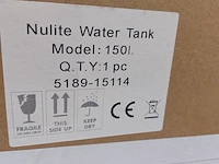 Buffervat nulite, rvs buffer tank t150 150 liter (open-verdeler), rvs, ca.2023 - afbeelding 3 van  3