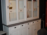 Buffetkast met vier schuifdeuren, negen lades en vier kastjes. afmeting 200 x 50 x 221 cm - afbeelding 3 van  4