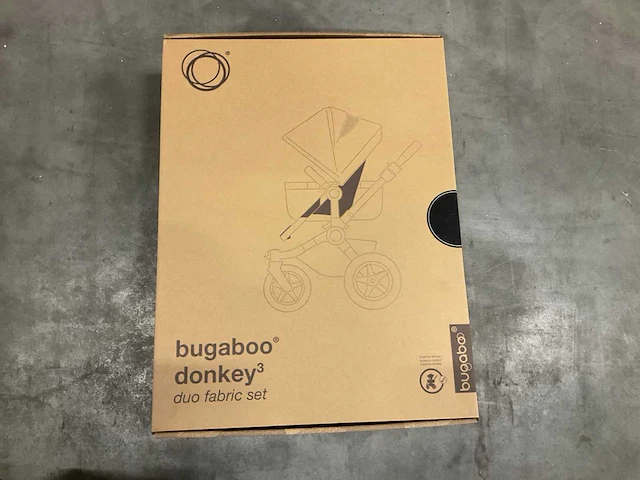 Bugaboo donkey 3 duo bekledingsset black - afbeelding 2 van  3
