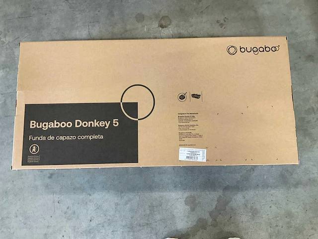 Bugaboo donkey 5 bekledingset voor wieg compleet washed black - afbeelding 3 van  4