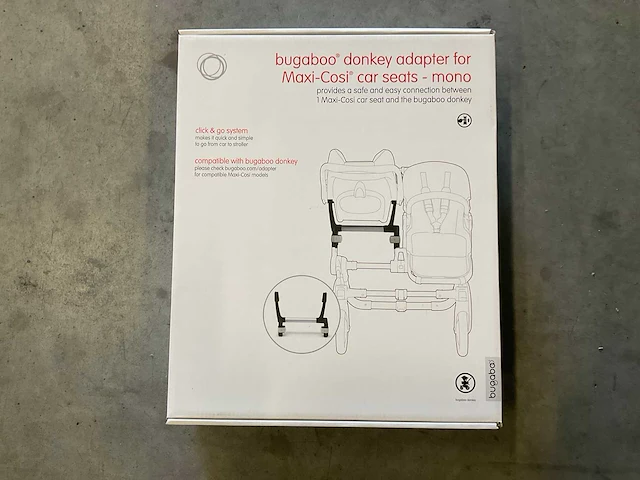 Bugaboo donkey adapter voor maxi-cosi autostoelen mono - afbeelding 2 van  3