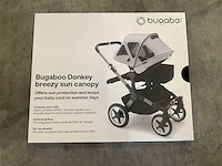Bugaboo donkey breezy zonnekap midnight black - afbeelding 2 van  3