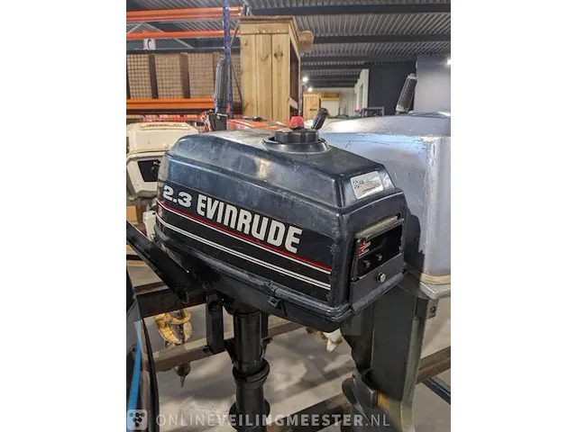 Buitenboord motor evinrude , 2.3 pk 2-takt kortstaart knuppel - afbeelding 1 van  12