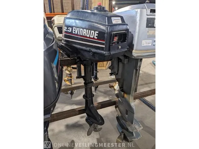 Buitenboord motor evinrude , 2.3 pk 2-takt kortstaart knuppel - afbeelding 5 van  12